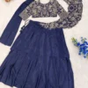 Buy BDB 75 French Crep Silk Embroidey Festival Ready To Wear Saree Wholesale Surat 2026