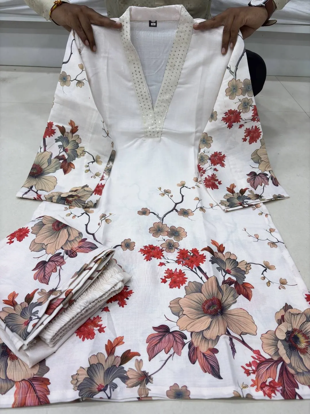 Buy ATQ Nitya Lilan Cotton Office Wear Co Ords Set Wholesale Surat 2026
