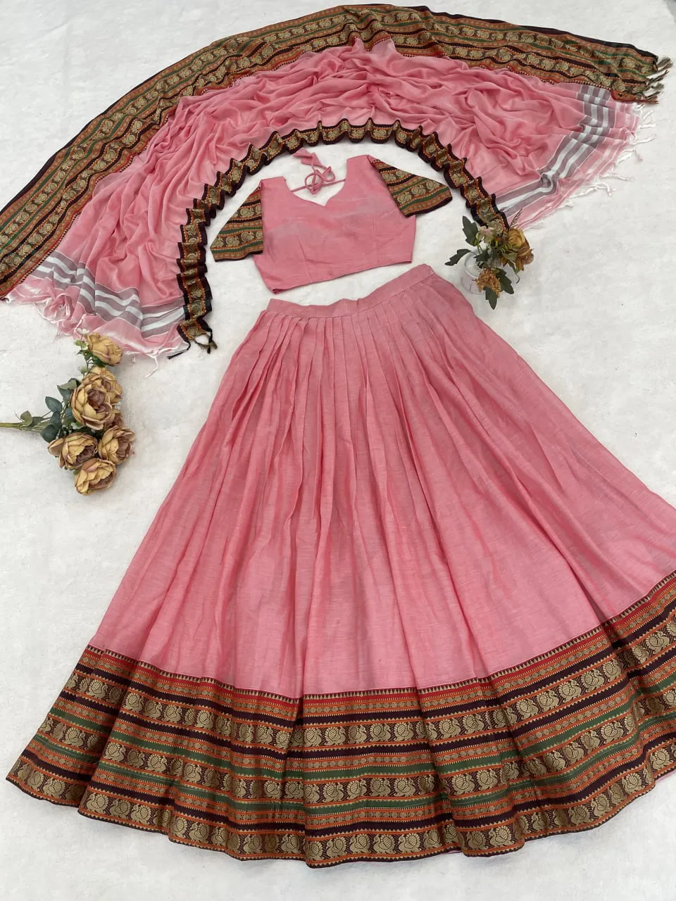 Beautiful WMT 8127 Chanderi Cotton Weaving Lehenga Choli Wholesale Surat 2026