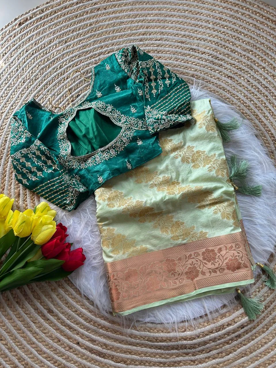Latest MHV Meenaxi Dola Silk Embroidery Georgette Festival Saree Wholesale Surat 2026