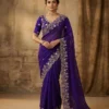 Beautiful Kiara 855 Fandy Satin Silk Zari Embroidery Festival Saree Wholesale Surat India 2026