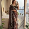 Stylish DKT 5169 Fandy Satin Sequins Work Wedding & Festival Saree 2026