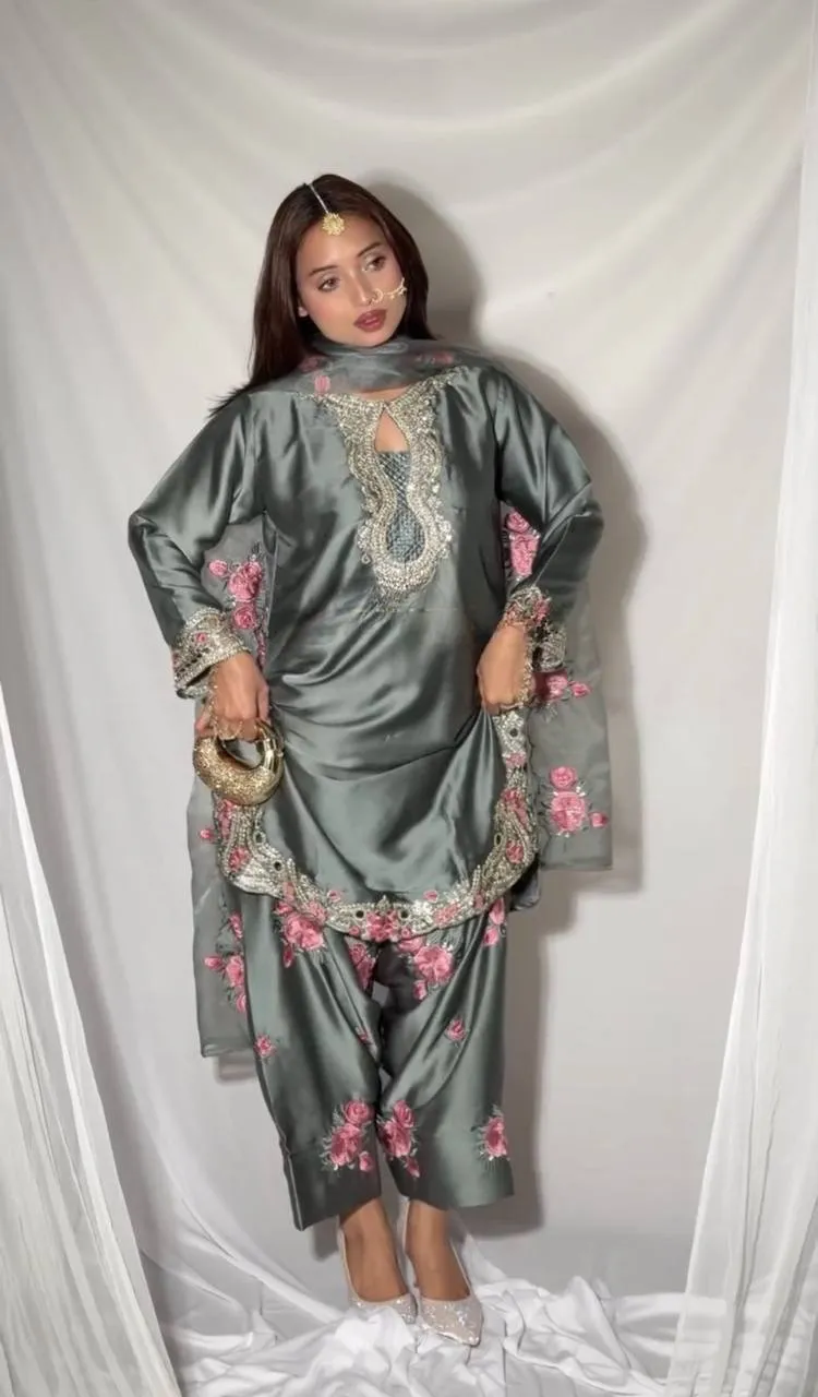 Buy Satin Silk Farshi Salwar Suit Readymade Wholesale in India MRD 3081 2026
