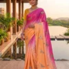 Latest SNT Soft Space Silk Saree Thread Sequence Work 2026