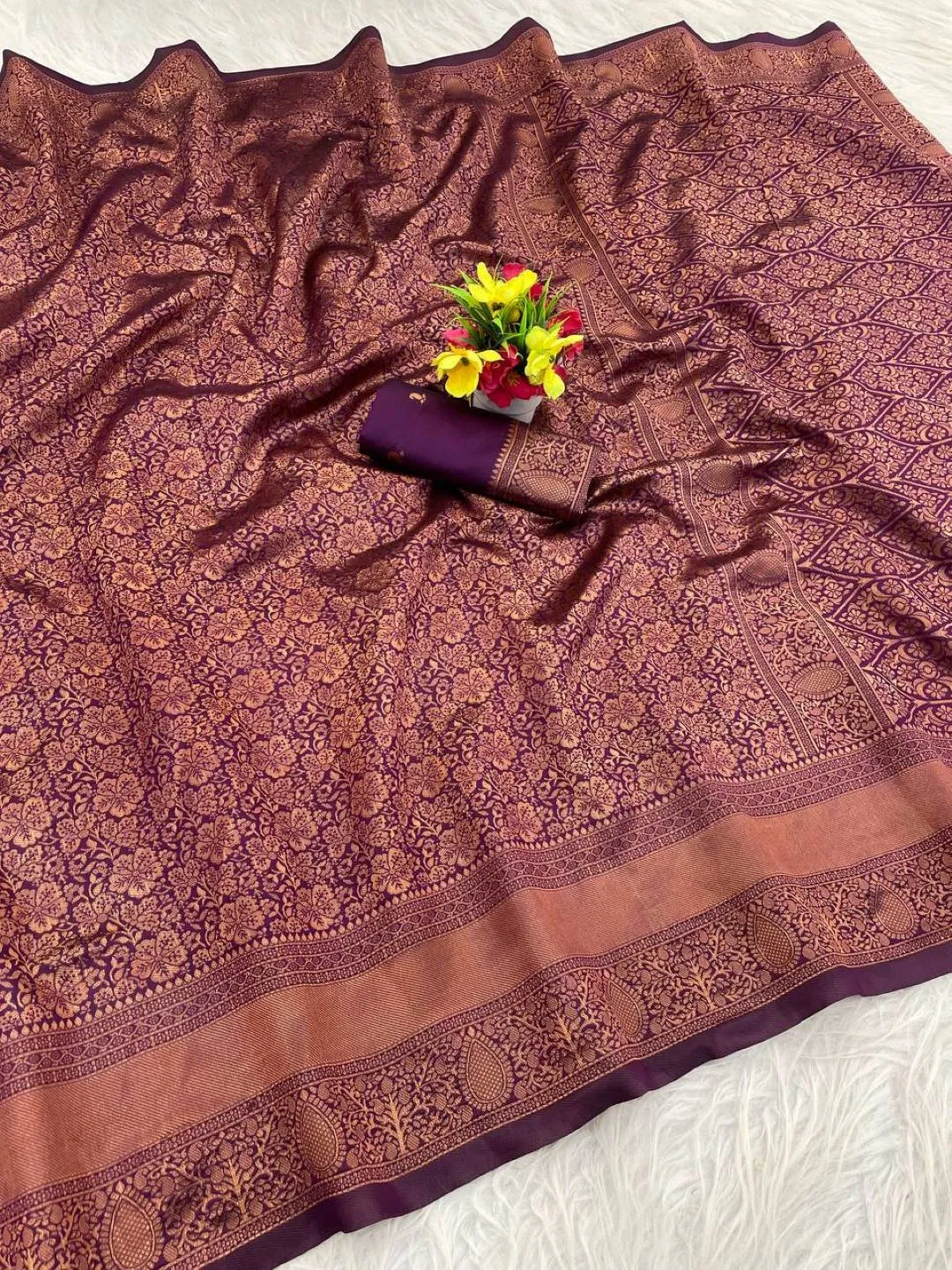 Buy Laxmi 1596 Lichi Silk Wedding Wear Banarasi Saree In Shopping Surat 2026
