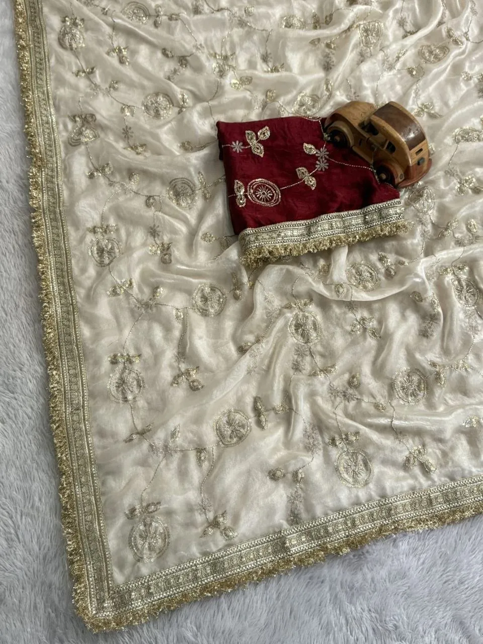 Latest RC1 Rado Sattin Trending Sequence Work Saree 2026
