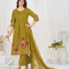 Stylish Lila 159 Cotton Thread Embroidery Festival Anarkali Readymade Dress 2026