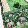Launching SS180 Anjali Elegant Mangalgiri Silk Kalamkari Printed Saree Manufacturers 2026