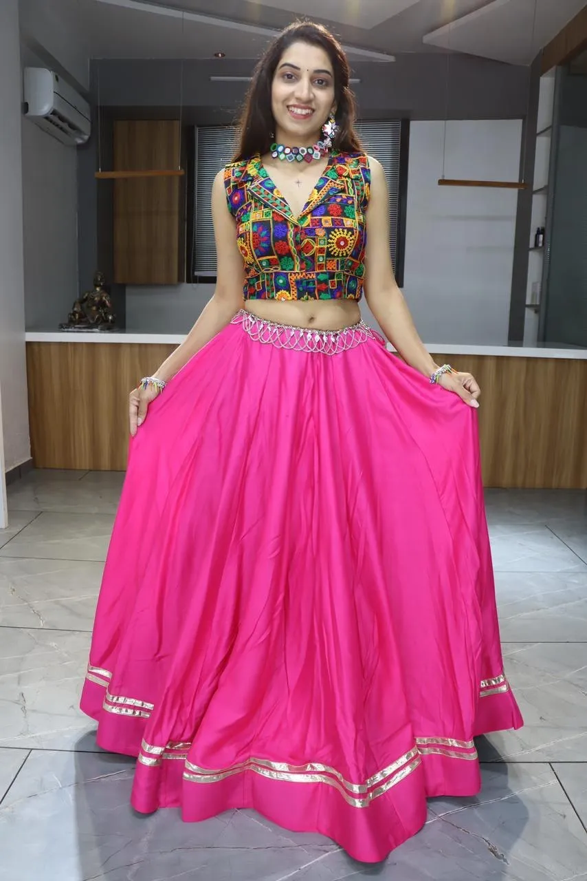Latest WMT 8014 Rayon Cotton Gota Patti Work Navratri Chaniya Choli 2026