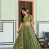 Beautiful WMN 1441 Meherva Chinon Thread Embroidery Work Lehenga Choli Online Market 2026
