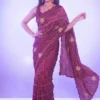 Launching RGS Gold Crush Sequence Work Party Wear Saree Wholesale Surat 2026