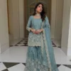 Buy Sabina 1712 Gmy Silk Embroidery Wedding Pakistani Gharara Suti Wholesale Surat 2026