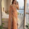 Stylish DKT 5169 Fandy Satin Sequins Work Wedding & Festival Saree 2026