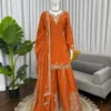 Beautiful Deepika 1586 Natural Crepe Sequnce Work Wedding Pakistani Sharara Suit Set 2026