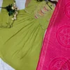 Zarin 08 Chinon Silk Embroidery Gown Pant Dupatta Collection