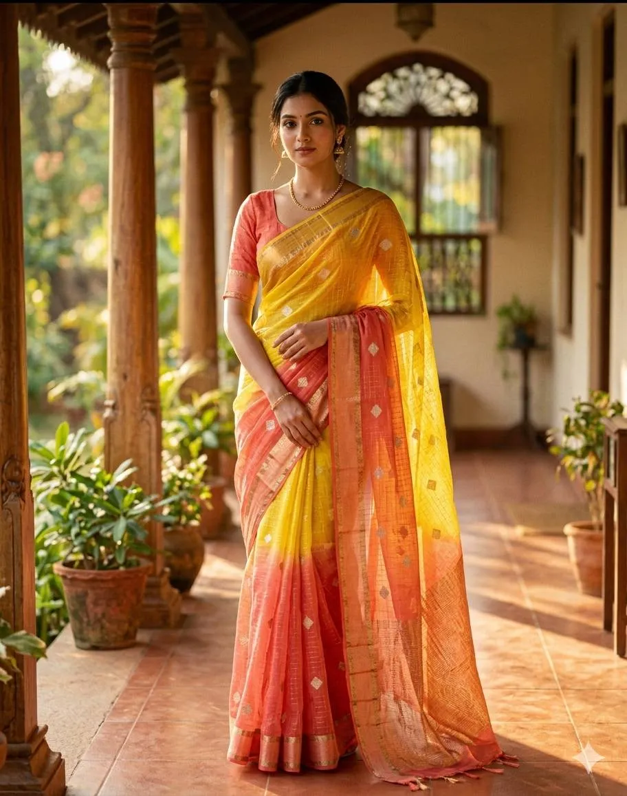Buy Laxmi 1098 Soft Chinon Silk Jacquard Work Saree Collection 2026
