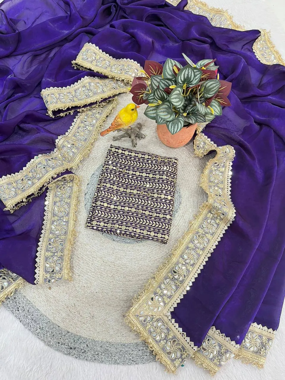 Beautiful RBC Raj Ratna Fandy Satin Silk Designer Mirror Work Saree 2026