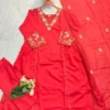 Stylish Zarin 31 Chanderi Embroidery Work Raksha Bandhan Anarkali Readymade Dress 2026