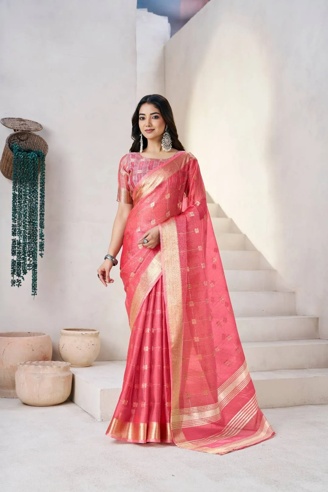 Latest Laxmi 1061 Linan Cotton Silk Weaving Zari Work Saree Wholesale Surat 2026