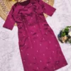 Stylish LFK 7028 Silk Weaving Jari Work Kurti Wholesale Surat 2026