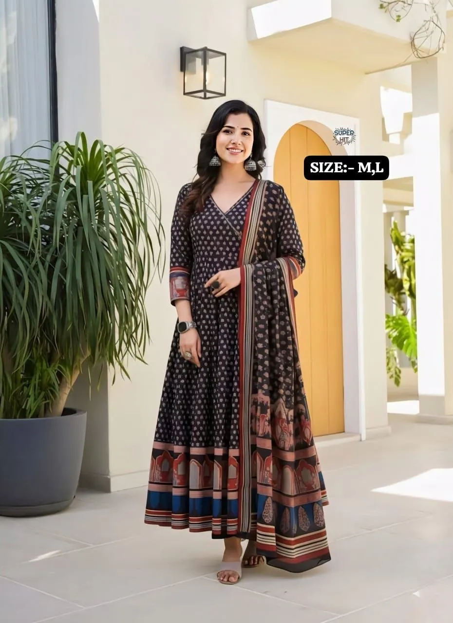 Latest Laxmy Cotton Anarkali Readymade Dress & Gown Wholesale Surat 2026