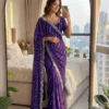 Stylish DKT 5169 Fandy Satin Sequins Work Wedding & Festival Saree 2026