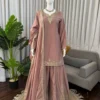 Beautiful Deepika 1586 Natural Crepe Sequnce Work Wedding Pakistani Sharara Suit Set 2026