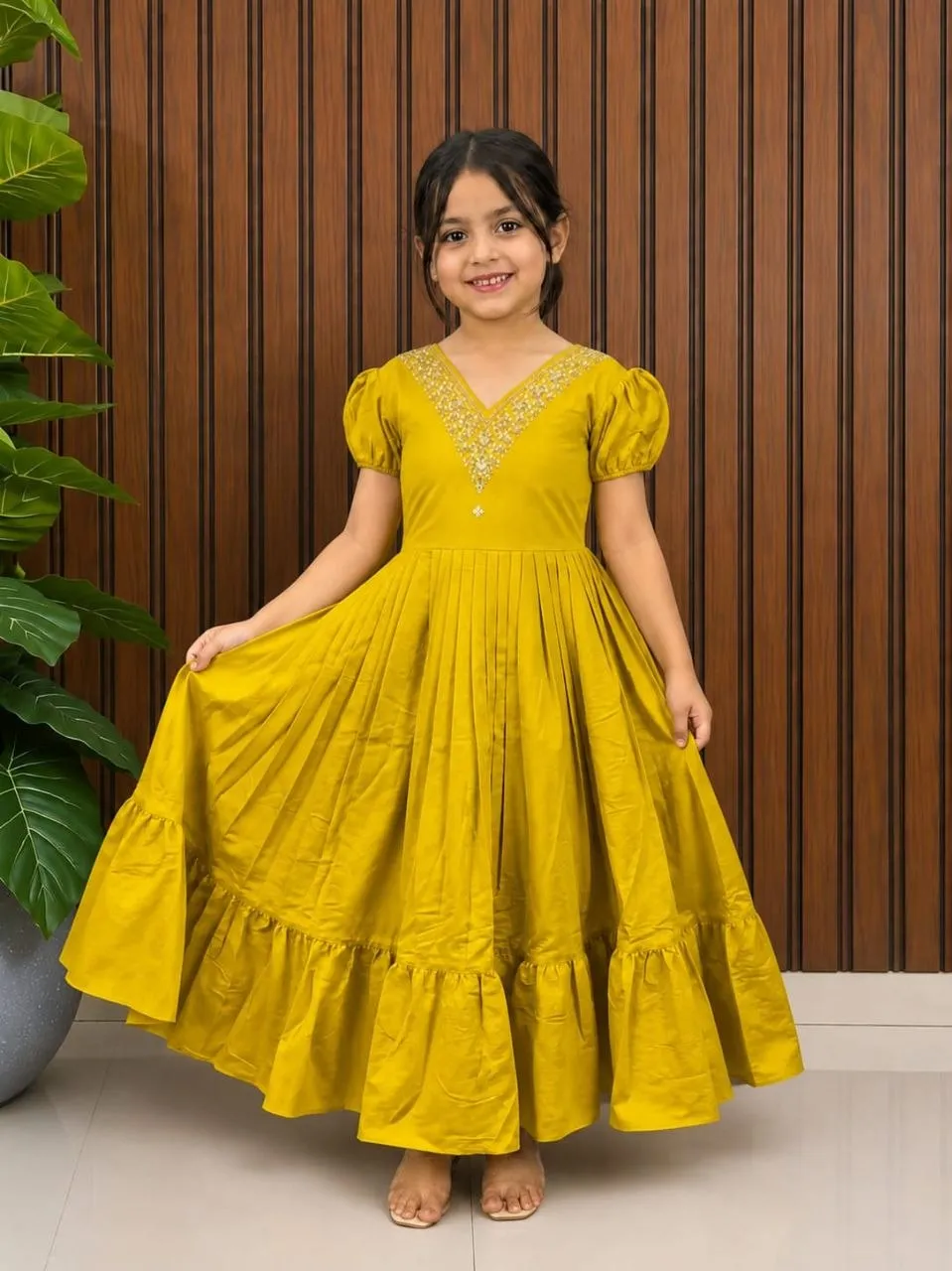 Buy Pari Roman Cotton Long Gown For Women Wholesale In India 2026