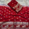 SNT Pure Viscose Georgette Saree With Jacquard Border