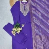 Buy Zarin 11 Chanderi Cotton Embroidery Work Party Wear Readymade Dress 2026