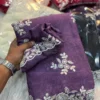Beautiful SNT Crush Silk Saree With Sequence Embroidery Work 2026