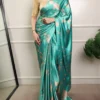 WMN 7012 Kalyzaa Satin Silk Printed Party Wear Sraee Online