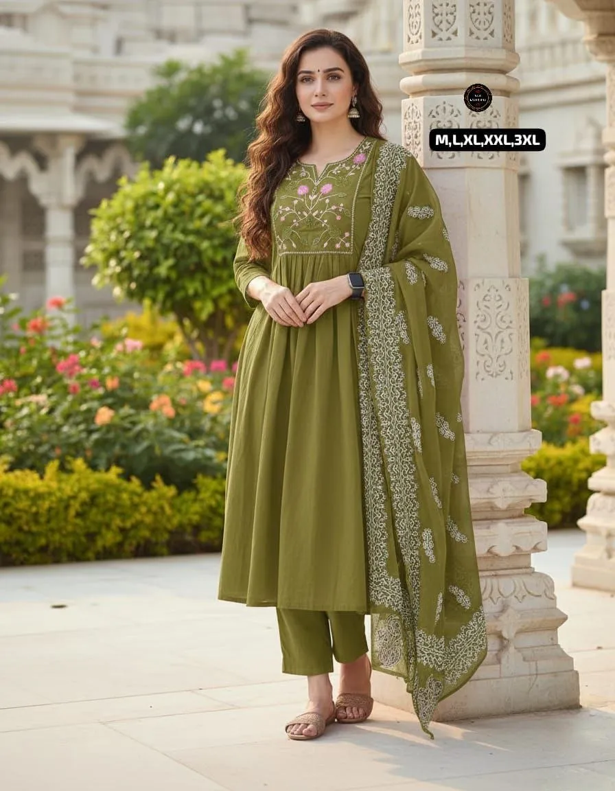 Latest Laxmy Cotton Anarkali Readymade Dress & Gown Wholesale Surat 2026