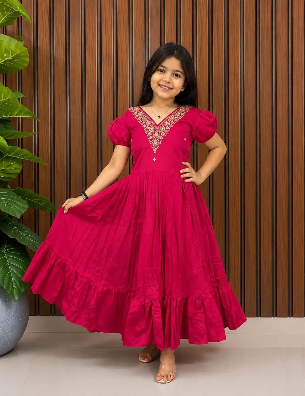 Buy Pari Roman Cotton Long Gown For Women Wholesale In India 2026