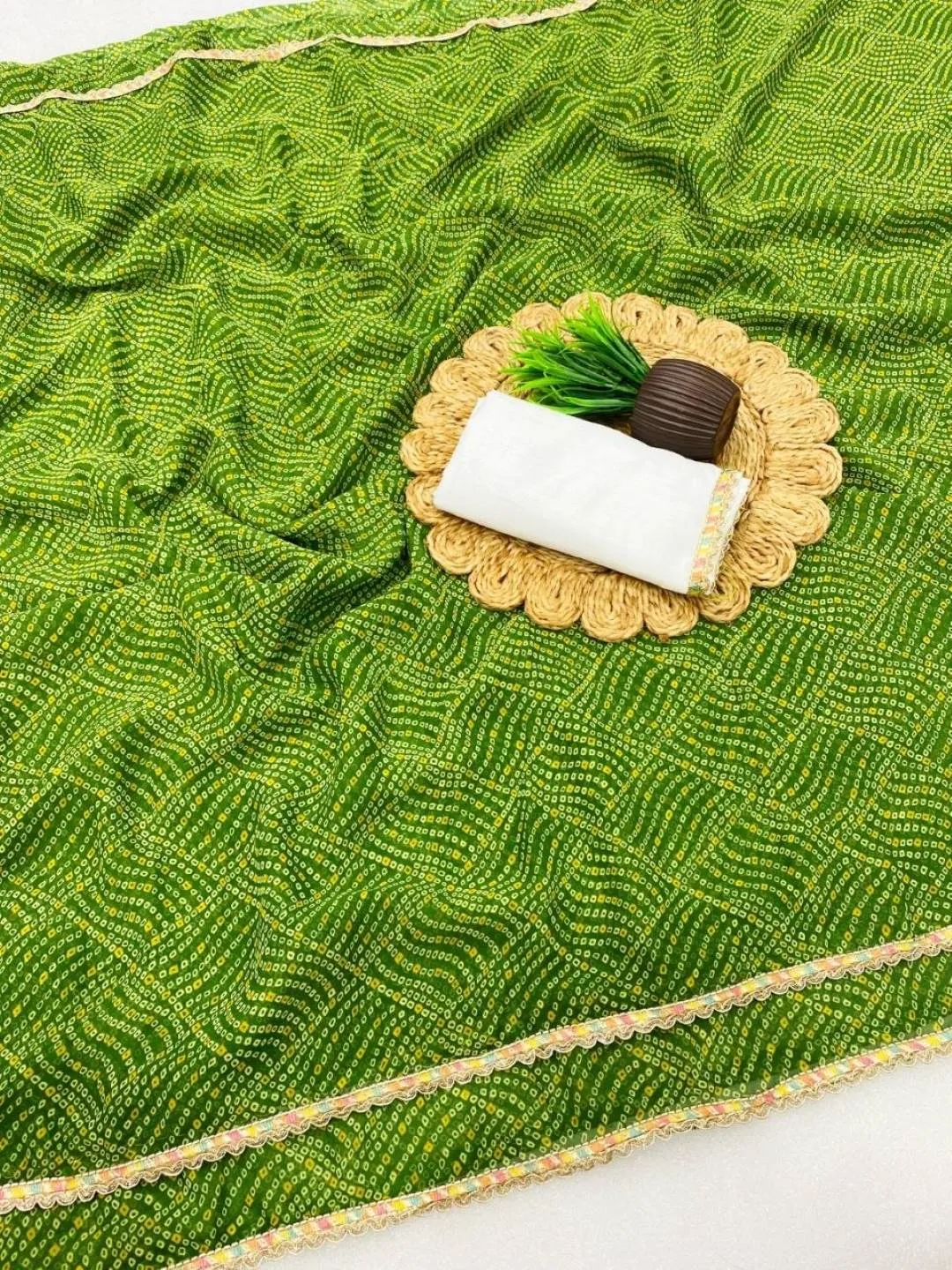 Launching SS180 Rekha Georgette Bandhani Printed Daily Wear Saree Collection 2026