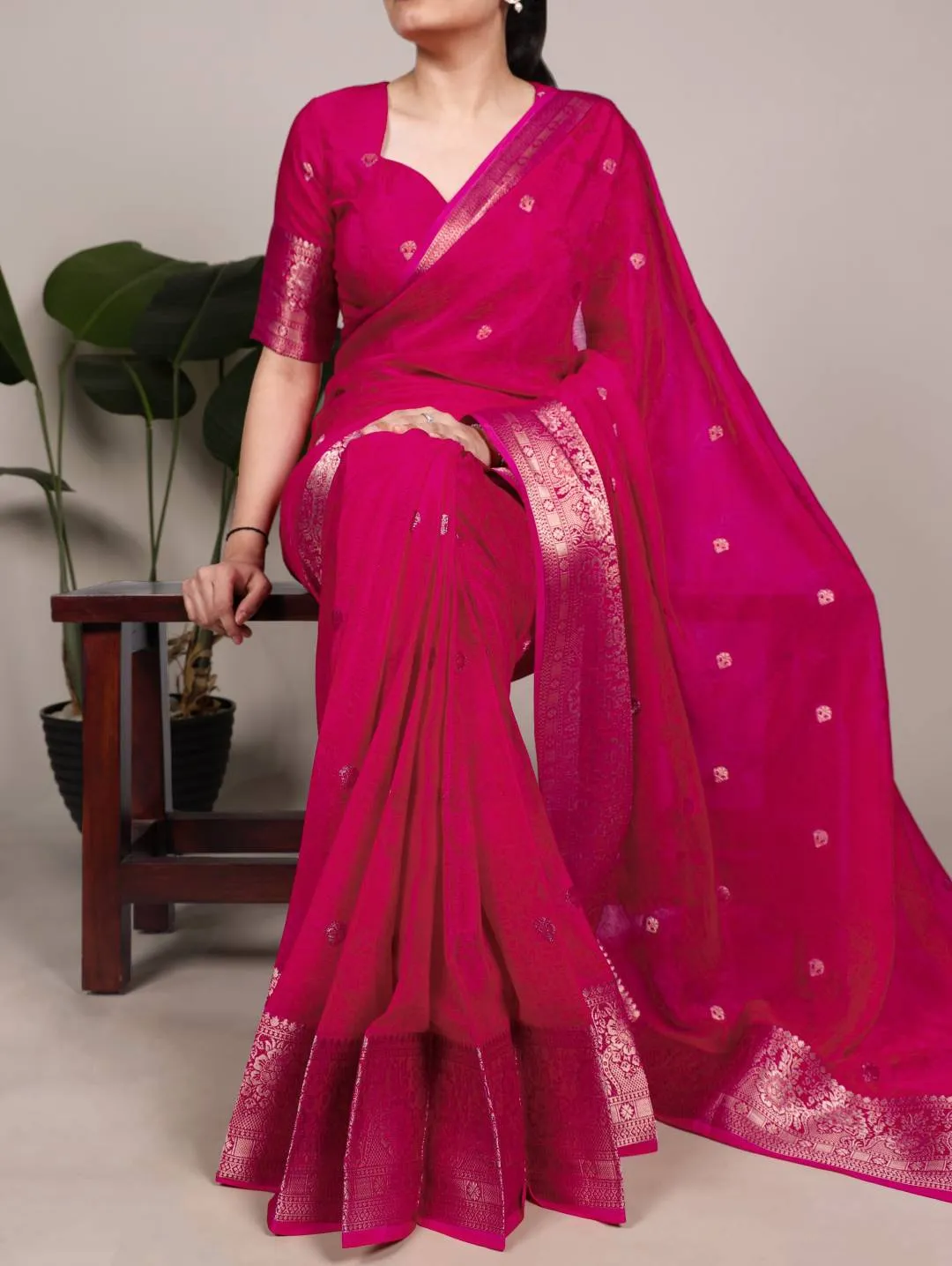 Latest WMN 7208 Sahithya Satin Silk Kalamkari Printed Party Wear Saree Wholesale Surat 2026
