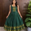 Launching Pari Combo Gown Cottan Silk Weaving Festival Kids Gown Combo Wholesale Surat 2026