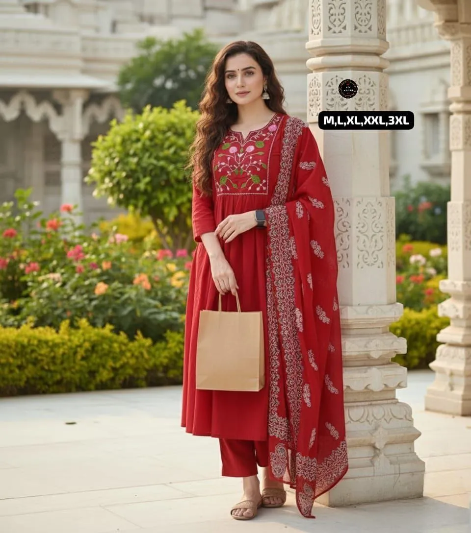 Latest Laxmy Cotton Anarkali Readymade Dress & Gown Wholesale Surat 2026