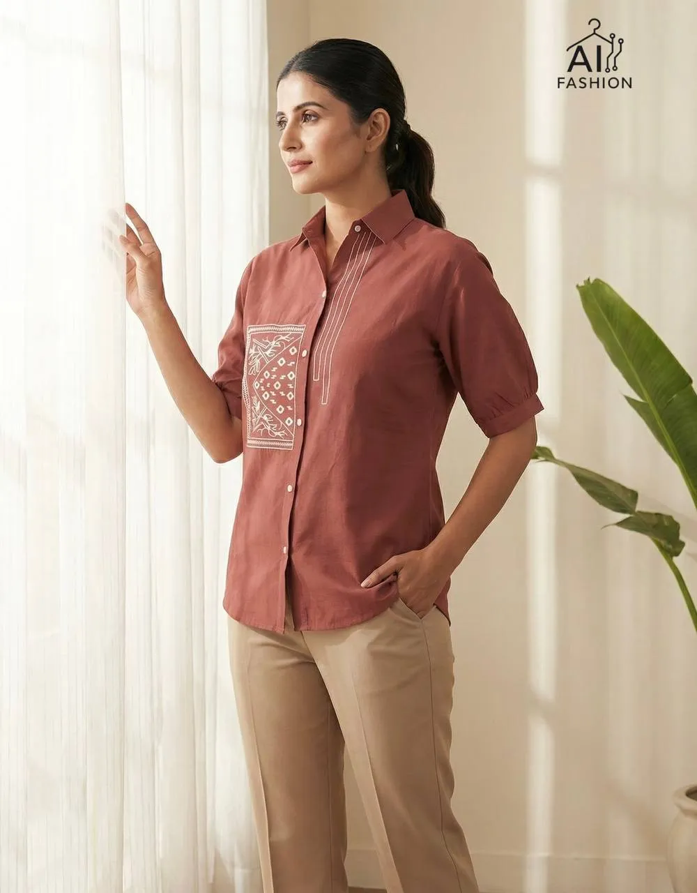 Launching SS2016 Cotton Embroidery Office & Daily Wear Shirt Wholesale Surat 2026