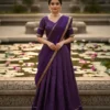 Buy Vally Viscose Georgette Zari Work Festival Lehenga Saree Wholesale Surat 2026