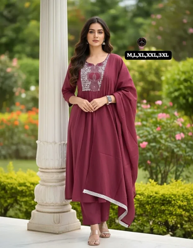 Buy Laxmy Cotton Embroidery Work Festival Readymade Dress Wholesale Surat 2026