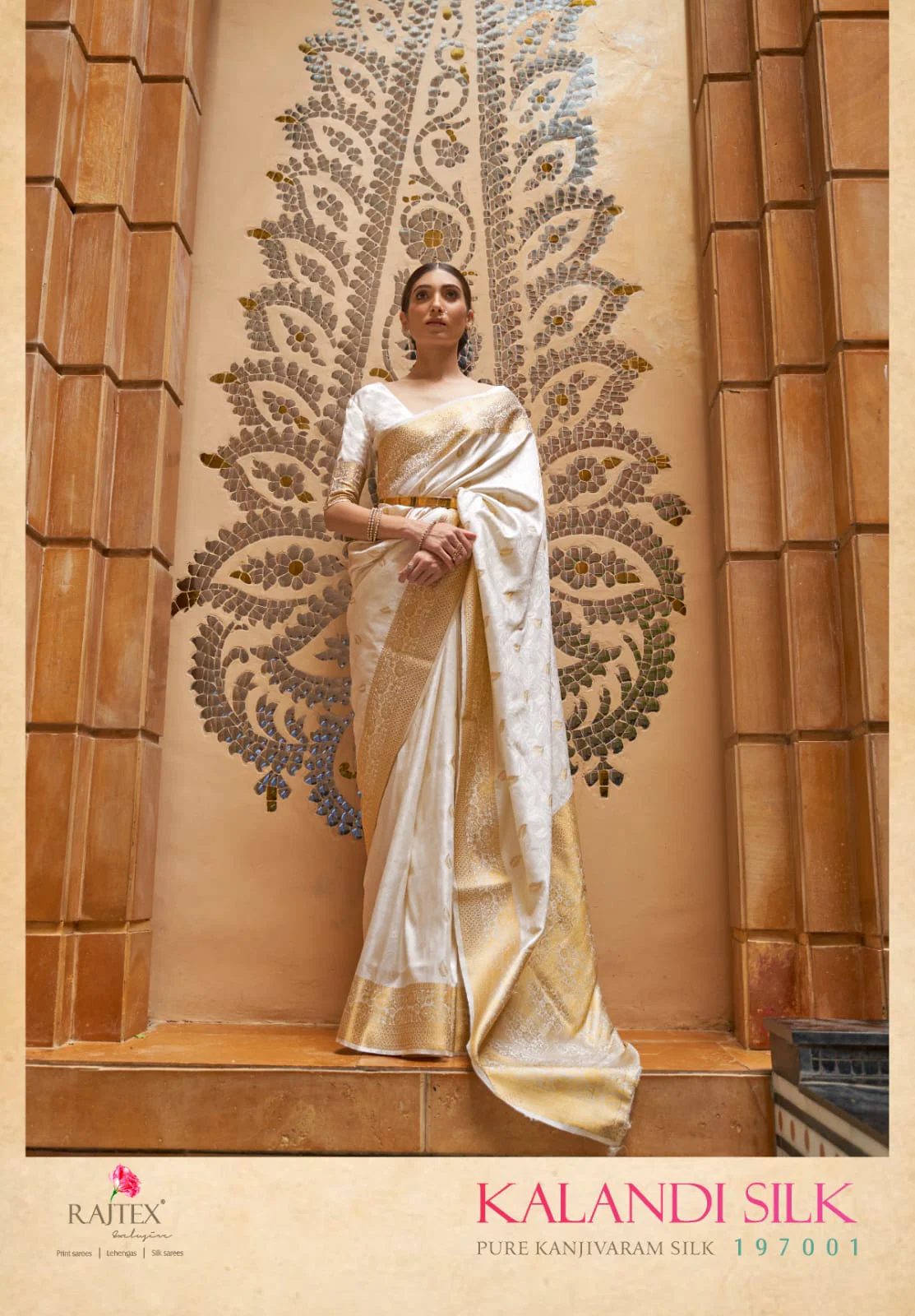Stylish Rajtex Kalandi Silk Handloom Weaving Saree Collection Wholesale 2026