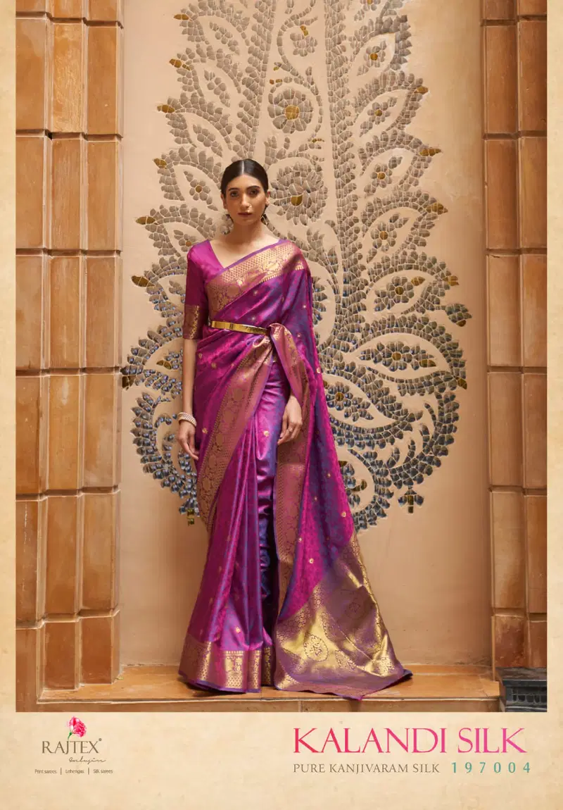 Stylish Rajtex Kalandi Silk Handloom Weaving Saree Collection Wholesale 2026