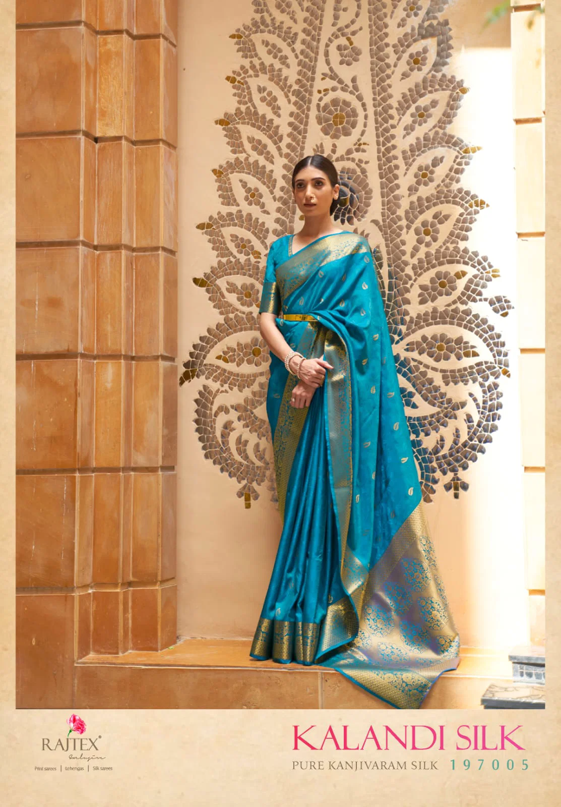 Stylish Rajtex Kalandi Silk Handloom Weaving Saree Collection Wholesale 2026