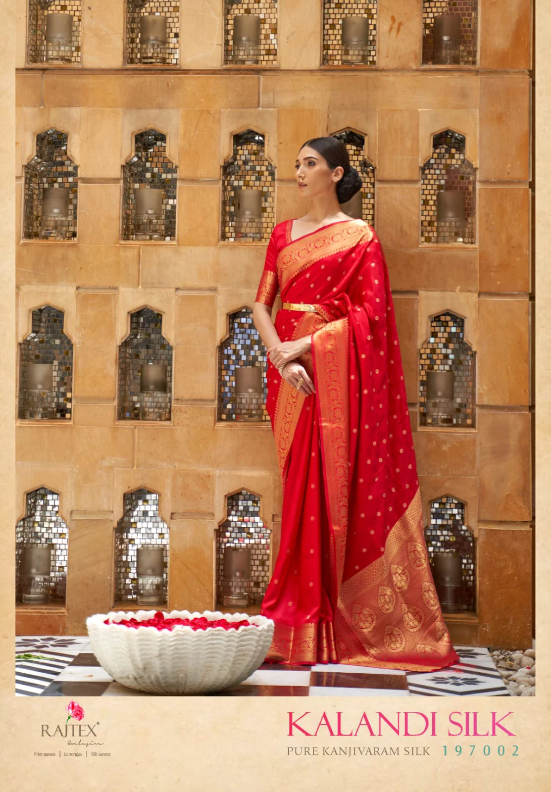 Stylish Rajtex Kalandi Silk Handloom Weaving Saree Collection Wholesale 2026