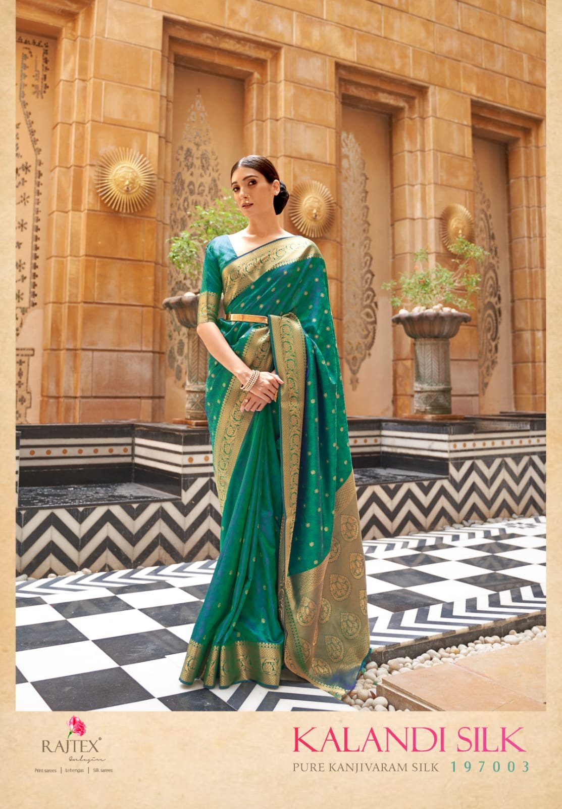 Stylish Rajtex Kalandi Silk Handloom Weaving Saree Collection Wholesale 2026