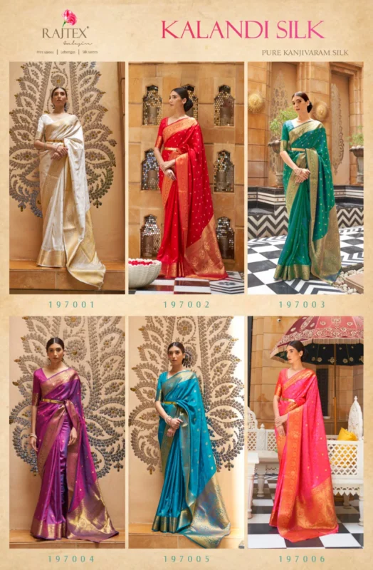 Stylish Rajtex Kalandi Silk Handloom Weaving Saree Collection Wholesale 2026
