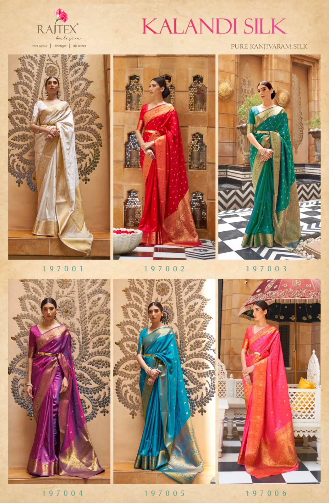 Stylish Rajtex Kalandi Silk Handloom Weaving Saree Collection Wholesale 2026