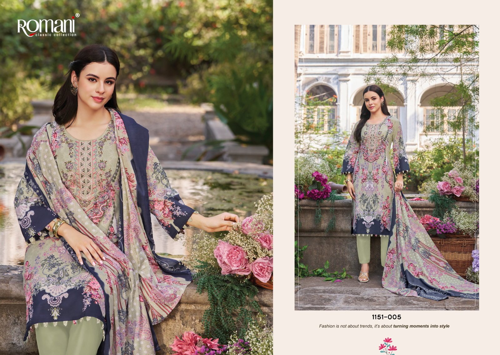 Launching Romani Needle Wonder Vol 13 Cotton Digital Printed Embroidered Dress Material Wholesale 2026