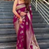 Stylish Soft Silk 6001 Lichi Silk Jacquard Work Saree Collection Wholesale 2026